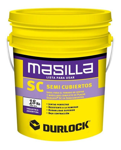 Durlock Masilla Durlock Sc Semicubierto 18 Kg 0