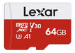 Lexar Memoria 64GB Micro SDXC 100MB/s A1 U3 Class10 V30 0