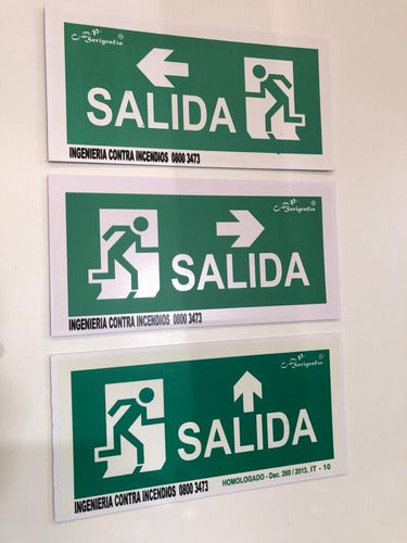 Generic Photoluminescent Exit Sign 15 X 30 1