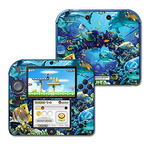 Skin Para Nintendo 2ds  Ocean Friends | Protector De Piel Re 0