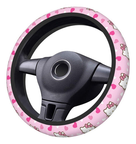 Latitele Cute Kawaii Steering Wheel Cover - Universal 15 Inch (38 cm) 0