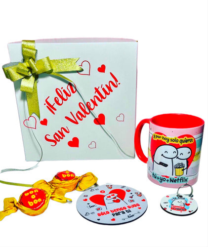 ATR San Valentín Box: Mug, Coaster, Keychain, and 2 Chocolates 0