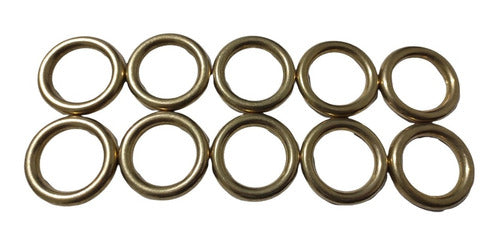 Argollas De Bronce Pulidas 28mm Talabartería Sogueros Jaleña 0