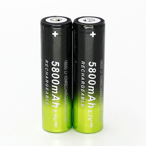 4pcs 5800mah 18650 Batería Recargable Li-ion 3.7v Baterías + 4