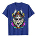 Camisa De Perro Husky De Alaska Calavera De Azucar Dia Mue 0