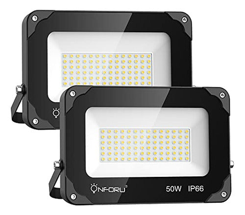 Onforu 2 Pack 60w Llevó Luz De Inundación, 6000lm Luces De S 0