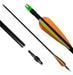 NUX 30'' Fiberglass Arrow for Compound or Recurve Bow + Point 0