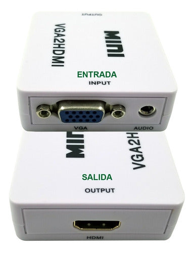 Conversor Adaptador Vga A Hdmi + Audio - Activo 1