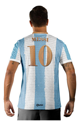 Kapho Argentina Himno Messi Adults - Football Jersey 1