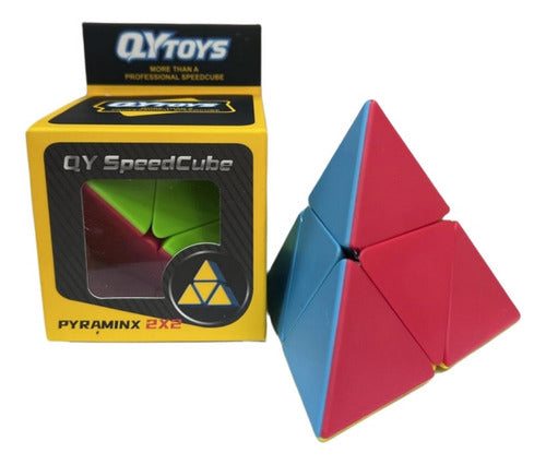 Qiyi Cubo Mágico Pyraminx 2x2 Juego Ingenio Adventurama 0