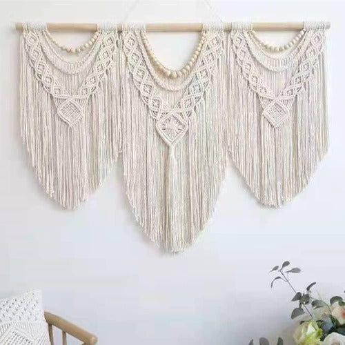 Guzhiou Gran Macramé Colgante De Pared - Boho Tapestry Macra 1