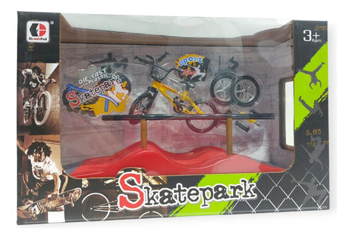 Toyz Skatepark Ramp for Finger Skate and Mini Bicycle 1