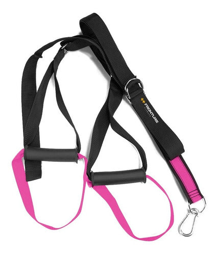 Fita Trx Duplo Treino Suspenso Funcional Cross Training Rosa 1