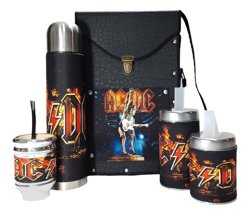 Mate Kit Set - AC/DC Design by Marbry Shop - Set Matero Equipo Kit De Mate, Ac Dc, Pb, Marbry Shop