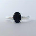 Inspira Anillo Solitario Piedra Negra En Plata 925 Negro 3