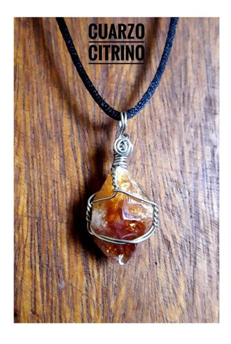 De mil maneras por el mundo Citrine Quartz Necklace - Natural Energy Stone - Motivation 2