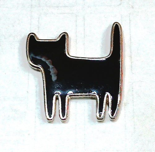 Zamak Decorative Magnet - Cat - Black (Pack of 12) 3