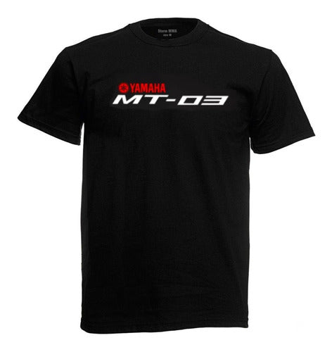 Storm Yamaha MT-03 Racing Logo Front/Simple 100% Cotton T-Shirt 0