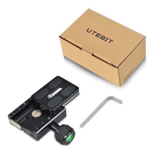 Utebit Aluminum QR Clamp Adapter for Tripod 6