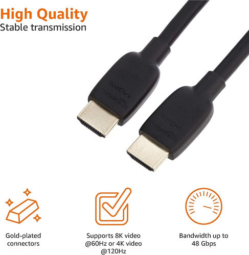 HDMI 2.1 Cable - 90cm 48Gbps - 8K 60Hz - 4K 120Hz Excellent 2