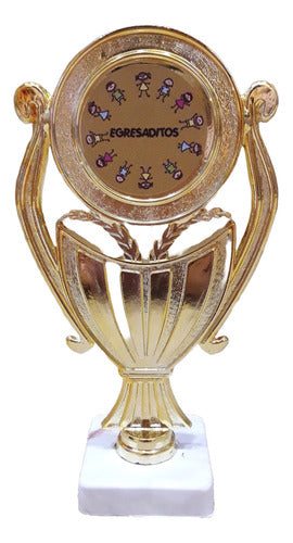 Set of 10 Plastic Trophies for Kindergarten Graduates - Souvenir Cup 0