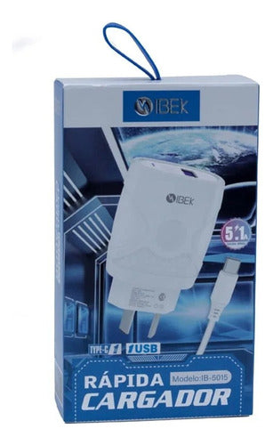 Ibek Fast Charger 18W + C Cable for Motorola E13 4