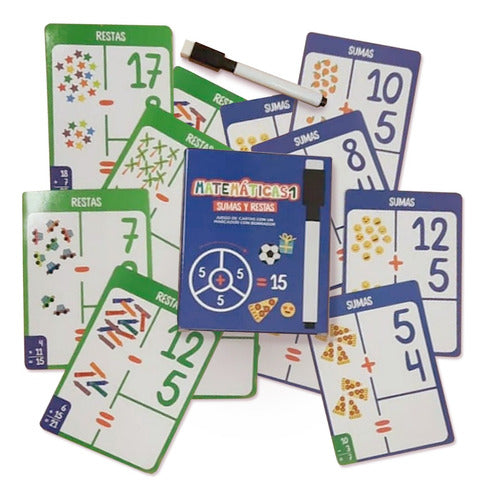 Juego De Cartas Didactico Para Aprender Sumas Y Restas 1