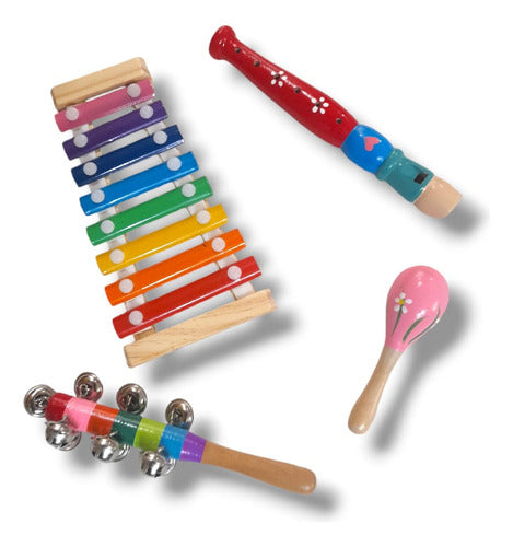 Kit Musical Kids 4 Instrumentos Cocolate Toys 1