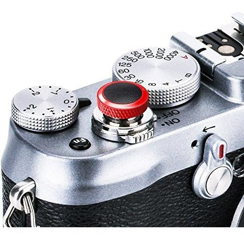 Jjc Deluxe - Boton De Disparador Para Camara Fuji Negro Rojo 4