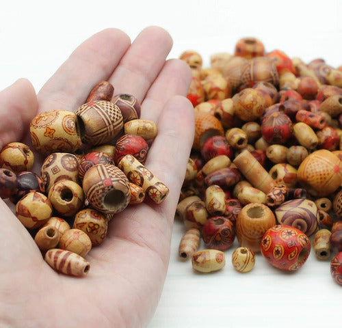 Fun-Weevz 500 Assorted Painted African Wooden Beads 6