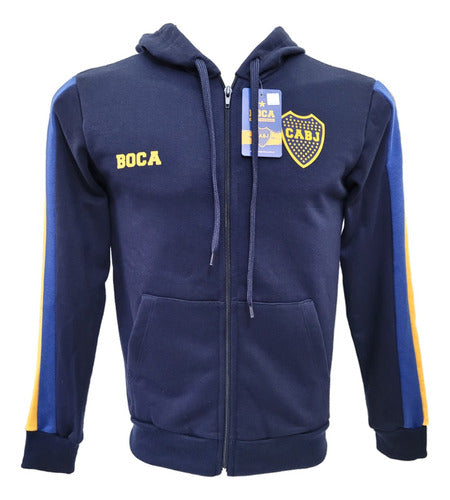 Boca Juniors Hoodie Jacket with Pockets 2023 Original 0