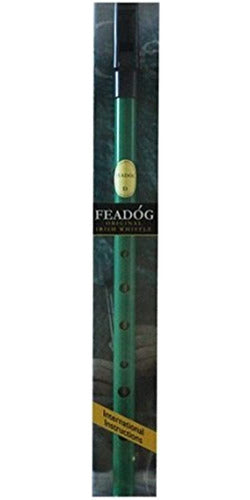 Feadog Green Irish Penny Whistle in Key of D 0