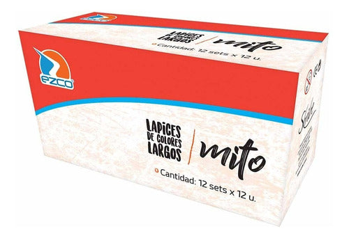 Lapices De Colores Ezco Mito X 12 Largos(x12cajas) 1