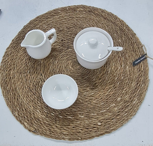 C&A Individual Round Seagrass Place Mat 40cm 1