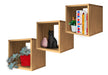 Sajo Floating Wooden Cube Shelf Kit - 30x30x30 (Set of 3) 0