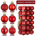 Shappy Small Christmas Tree Ornaments 3cm Red 1