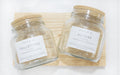 Set of 2 Glass Jars with Cork Lid and Choice of Label 3