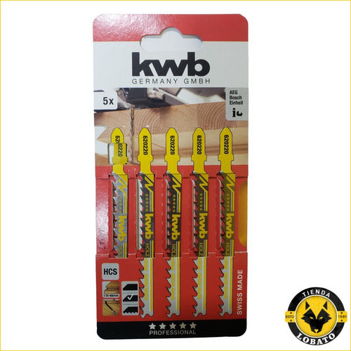 KWB Fine Cut Jigsaw Blades 100/75 X5 Model 620225 3