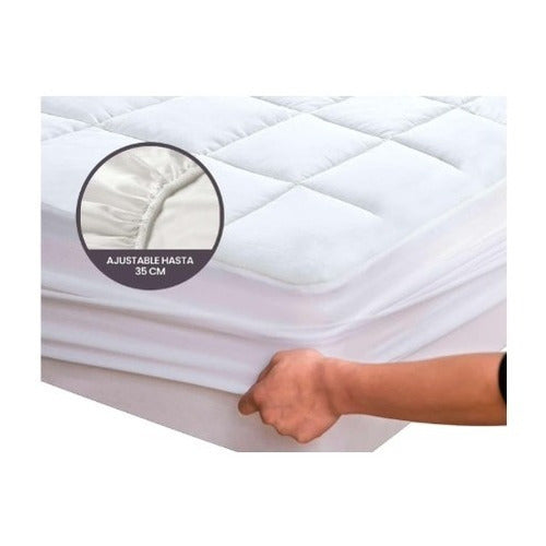 Almohar Quilted Adjustable Mattress Protector 160x200 1