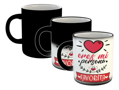 Taza Magica Frase Eres Mi Persona Favorita Corazon Love Amor 0