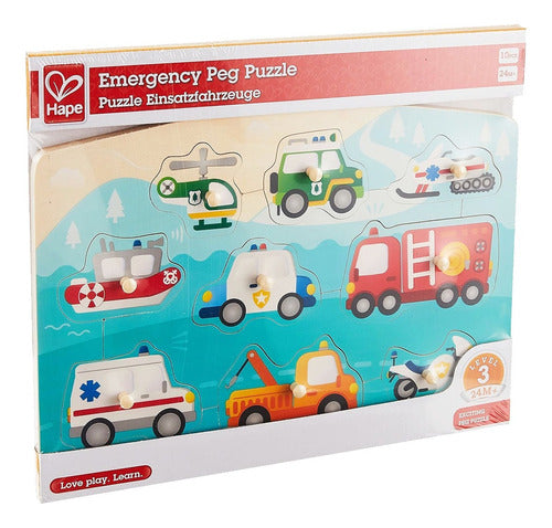 Alparamis Emergency Vehicle Wooden Puzzle 3