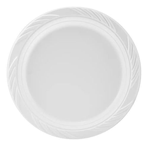 Munfix Platos De Plástico Blanco De 6 Pulgadas, 1