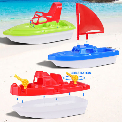 Fun Little Toys 3 Boat Bath Toy Set 2