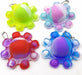 Giant Octopus Pop It Reversible Silicone Keychain Stress Relief Toy 0