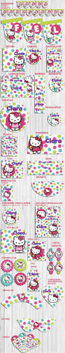 Kit Imprimible Editable Hello Kitty, Candy Bar, Golosinas 1