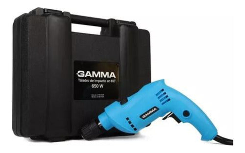 Gamma Taladro Percutor 650W En Kit 10mm G1905KAR Nuevo 1