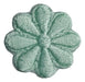 Parche Aplique Bordado Flor 4cm.plancha Packx6 Verde Agua 1