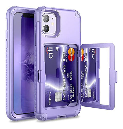 Funda Tipo Billetera Para iPhone 11 Para Mujeres - Cubierta 0