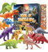 Juguete De Dinosaurios Para Niños Con 12 Figuras Y Libro Son 0