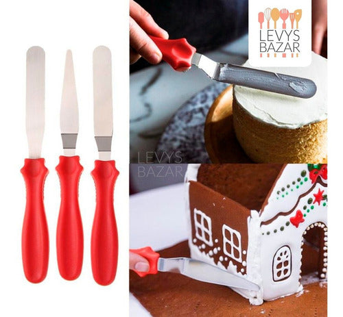 Levys Bazar Complete Baking Decoration Set with Rotating Plate 7